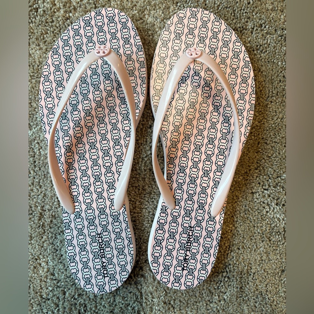 Brand new Tory Burch flip flops